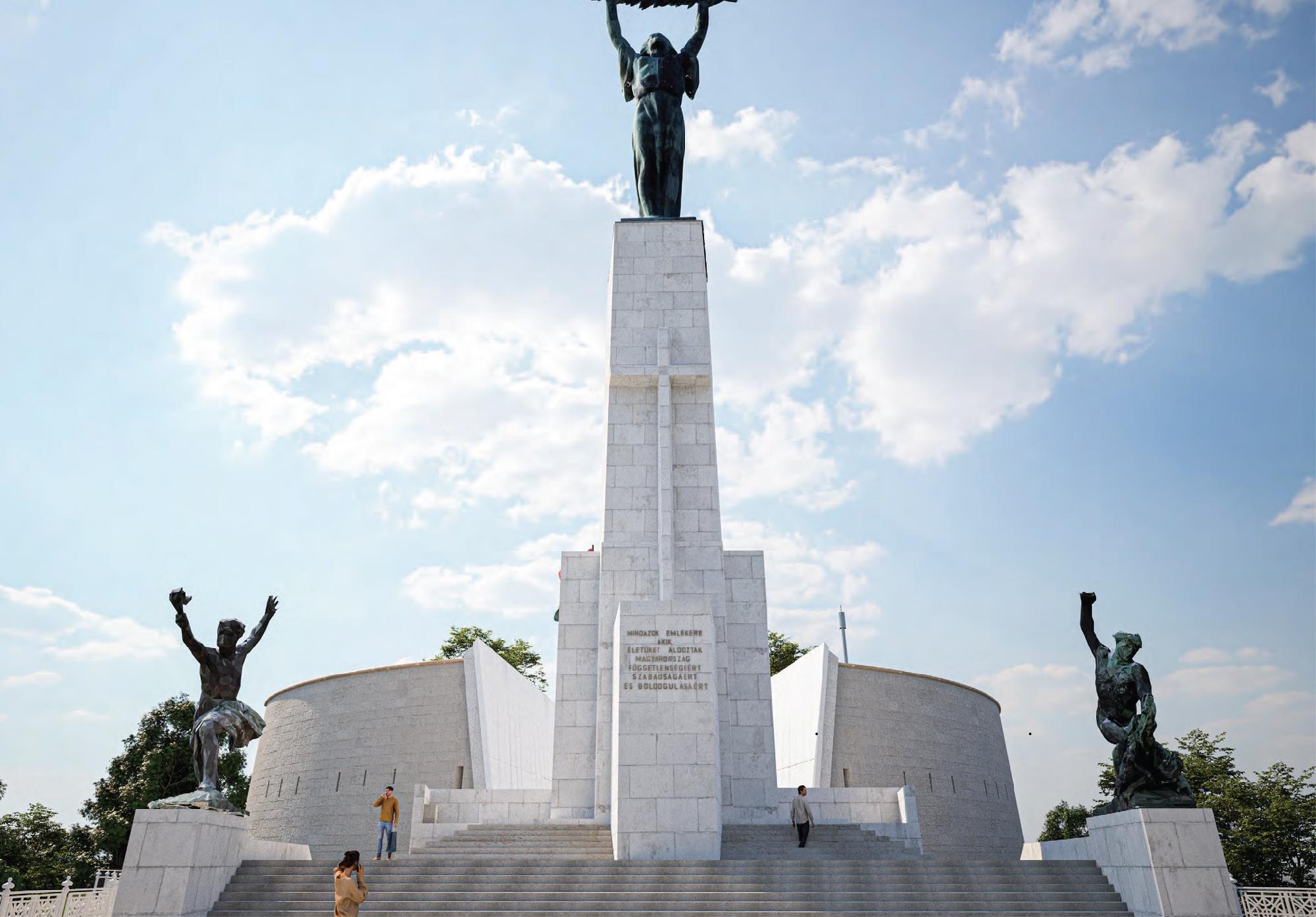 Kereszt kerül a citadellai Szabadság-szoborra