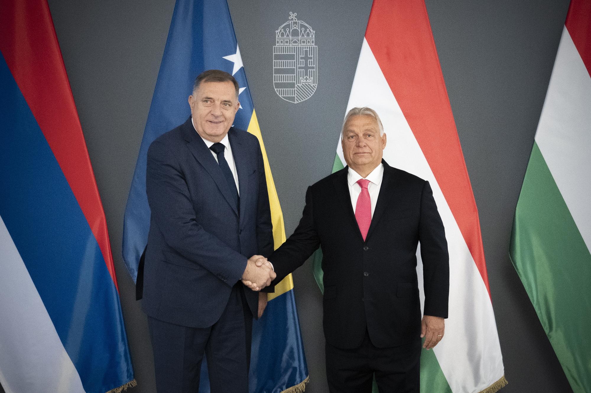 Orbán Viktor a boszniai szerb elnökkel tárgyalt