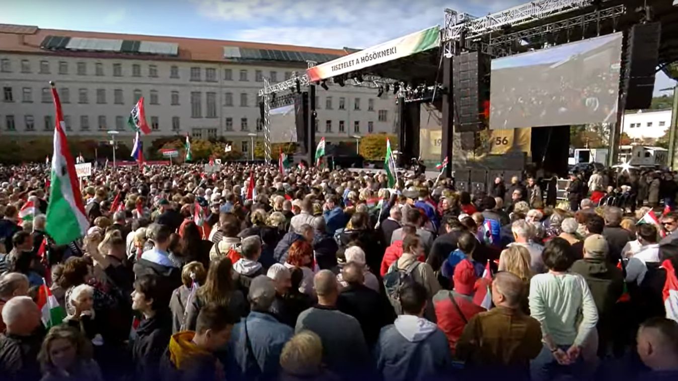 Hatalmas tömeg előtt mondott ünnepi beszédet Orbán Viktor