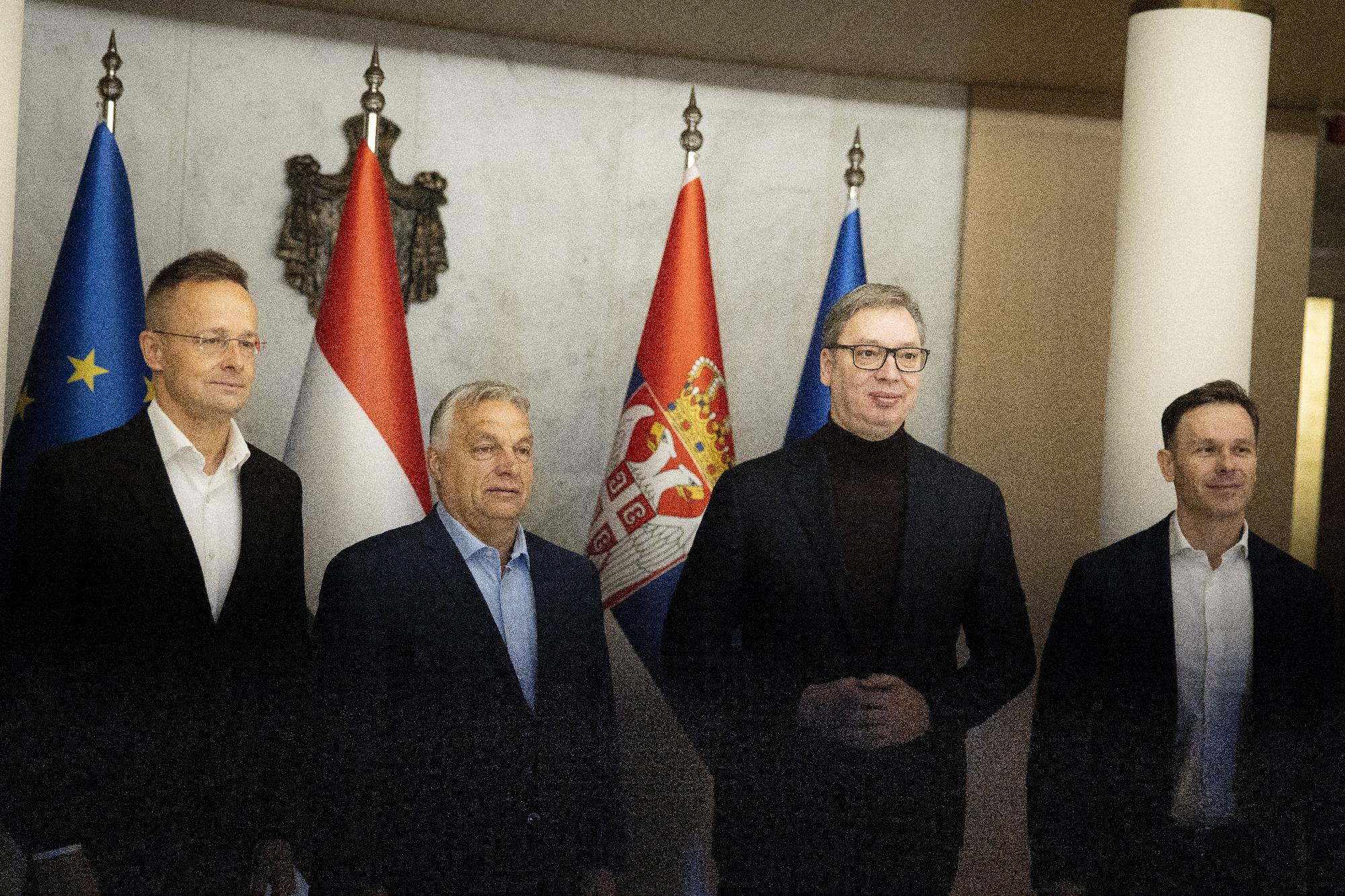 Az energiabiztonságról tárgyal Orbán Viktor Szerbia elnökével