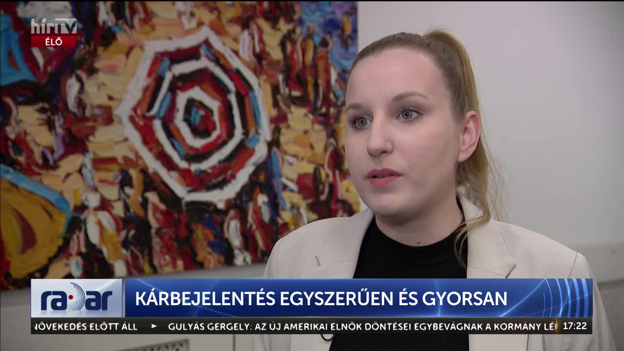 Radar - Bárhol is legyen a kötve biztosítása, az e-kárbejelentőn keresztül be fogja tudni jelenteni a kárt + videó