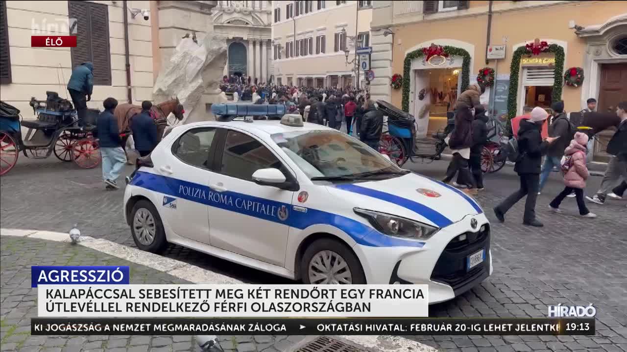 Kalapáccsal sebesített meg két rendőrt + videó