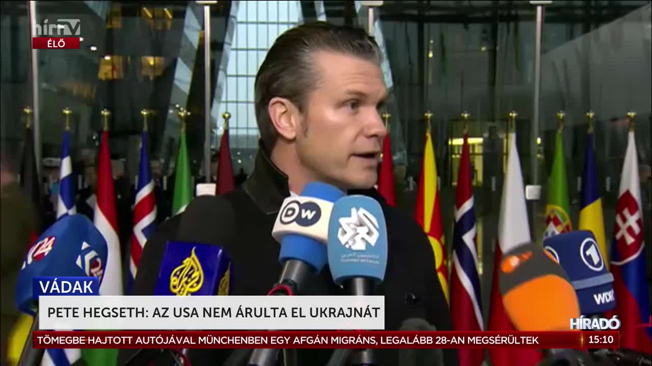 Pete Hegseth: Az USA nem árulta el Ukrajnát + videó