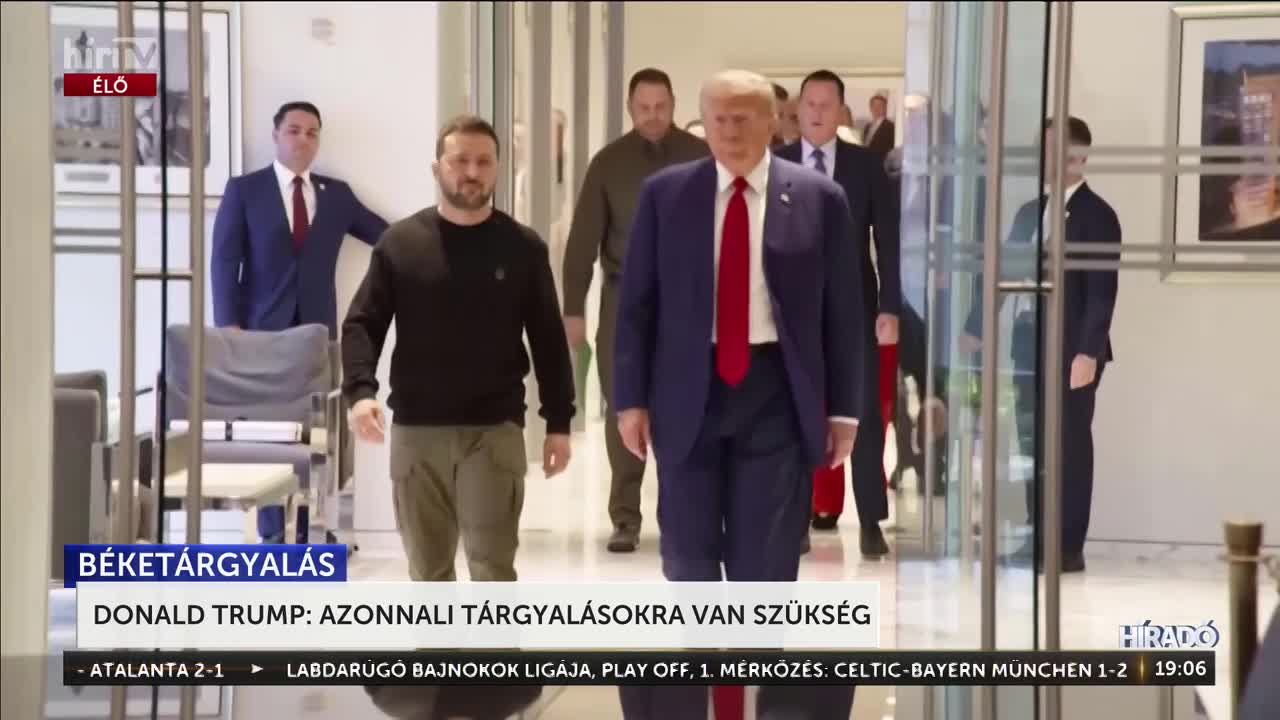 Donald Trump: Azonnali tárgyalásokra van szükség + videó