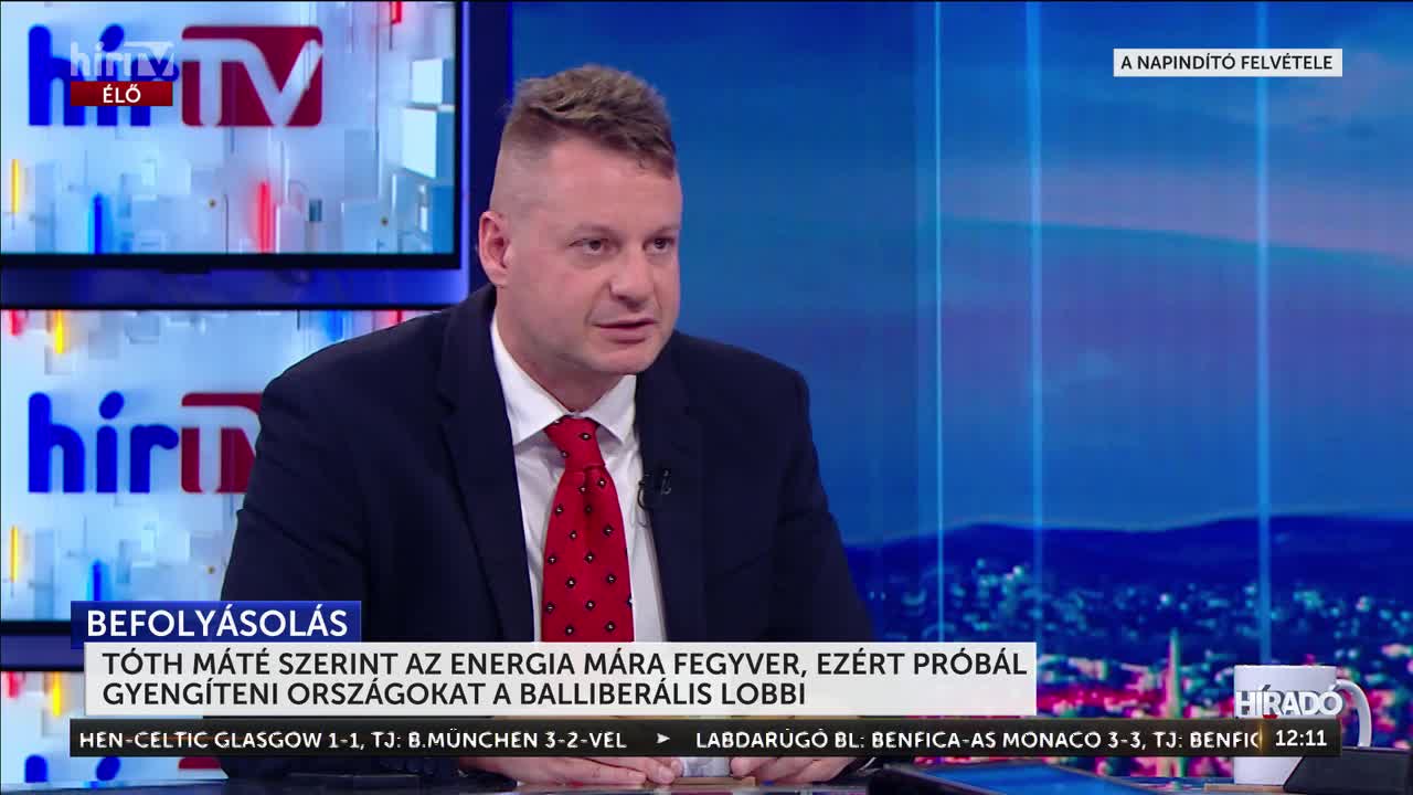 Tóth Máté szerint az energia mára fegyverré vált + videó