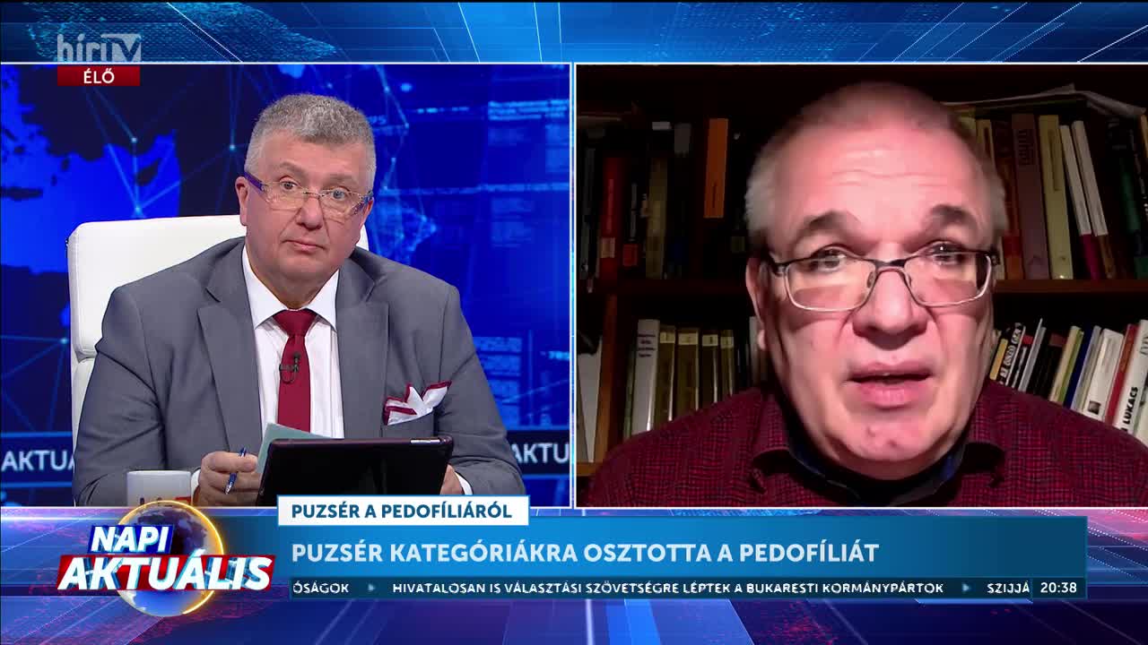 Napi aktuális - Bálint Botond: Puzsér Róbert relativizálja a pedofíliát + videó