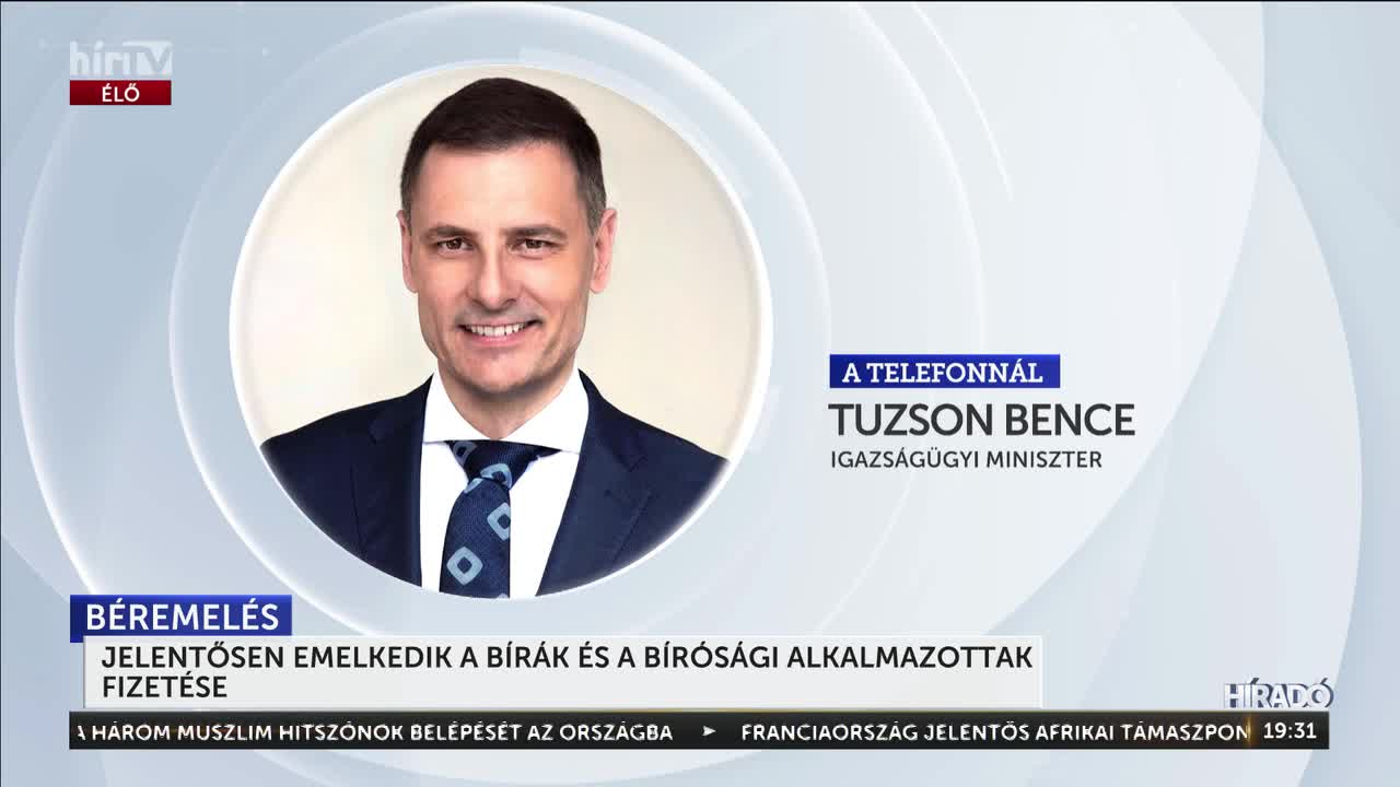 Jelentősen emelkedik a bírók és a bírósági alkalmazottak bére + videó