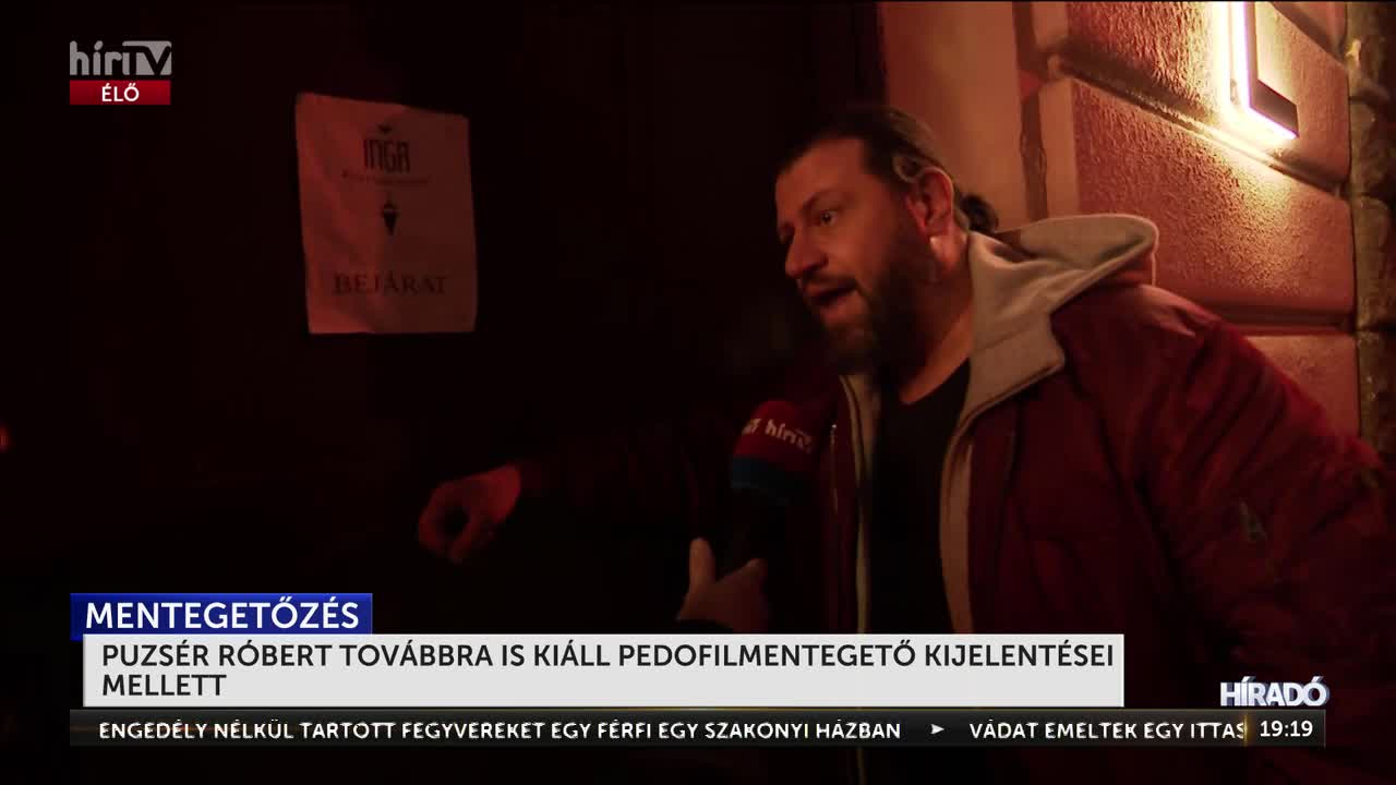 Puzsér Róbert továbbra is kiáll a pedofilmentegető kijelentései mellett + videó